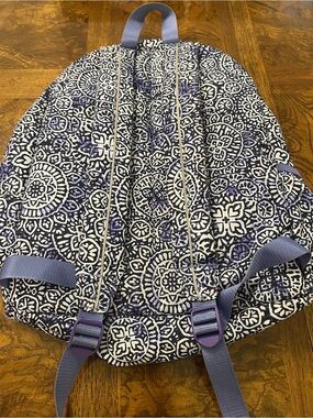 L.L. Bean Quilted Backpack - Purple/White - Great condition